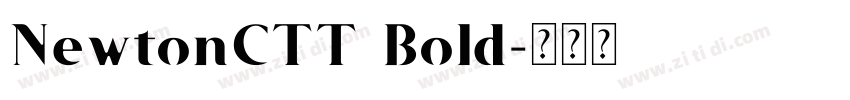 NewtonCTT Bold字体转换